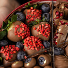 Набор свежих ягод и фруктов в шоколаде «Гурмэ»