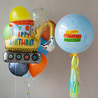 Шар из фольги «Happy Birthday» (экскаватор)