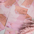 Открытка «С Днём рождения!» (пудра)