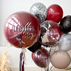 Большой стеклянный шар «Черешня» 24″