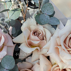 Букет из кремовых роз «Крем-карамель»