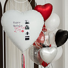 Большое сердце с вашими фотографиями «My Love» 36″