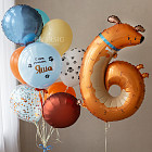 Набор: связка и цифра 6 «Собачка»