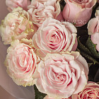 Монобукет из роз Pink Mondial «Кружево»