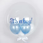 Шар Bubble с шариками «It's a boy!»