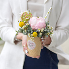 Цветы в стаканчике «Мороженое»