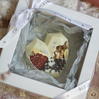 Сердце из бельгийского шоколада (белый шоколад)