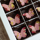 Шоколад ручной работы «Бабочки» M (клубничный шоколад)