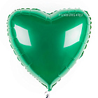 Шар из фольги «Зеленое сердце»