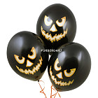 Воздушные шары «Зловещие тыквы» черные