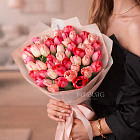 Акция! Микс из розовых тюльпанов (15, 25 или 51 шт.)