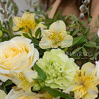 Композиция в вазе «Лимонный крем»