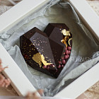 Сердце из бельгийского шоколада (горький шоколад)