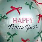 Большой стеклянный шар «Christmas Time» 24″