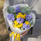 Букет из гиацинтов «Лазурный»