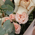 Дуобукет из французских и пионовидных роз