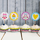 Набор тематических топперов «Совушки»	