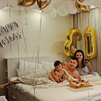 Воздушные шары «Chrome» (золото)