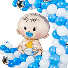Фигура из шаров «Малыш на месяце»