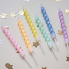 Свечи для торта «Спирали», 6 шт. (цветные)