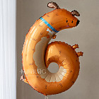 Набор: связка и цифра 6 «Собачка»