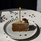 Свечи для торта «Золото», 10 шт.