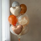 Связка воздушных шаров «Медовая карамель»